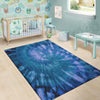 Tie Dye Blue Print Floor Mat-grizzshop