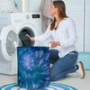 Tie Dye Blue Print Laundry Basket-grizzshop