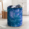 Tie Dye Blue Print Laundry Basket-grizzshop