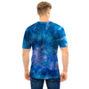 Tie Dye Blue Print Men T Shirt-grizzshop