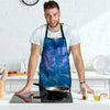 Tie Dye Blue Print Men's Apron-grizzshop