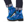 Tie Dye Blue Print Men's Boots-grizzshop