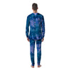 Tie Dye Blue Print Men's Pajamas-grizzshop