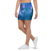 Tie Dye Blue Print Mini Skirt-grizzshop