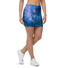 Tie Dye Blue Print Mini Skirt-grizzshop