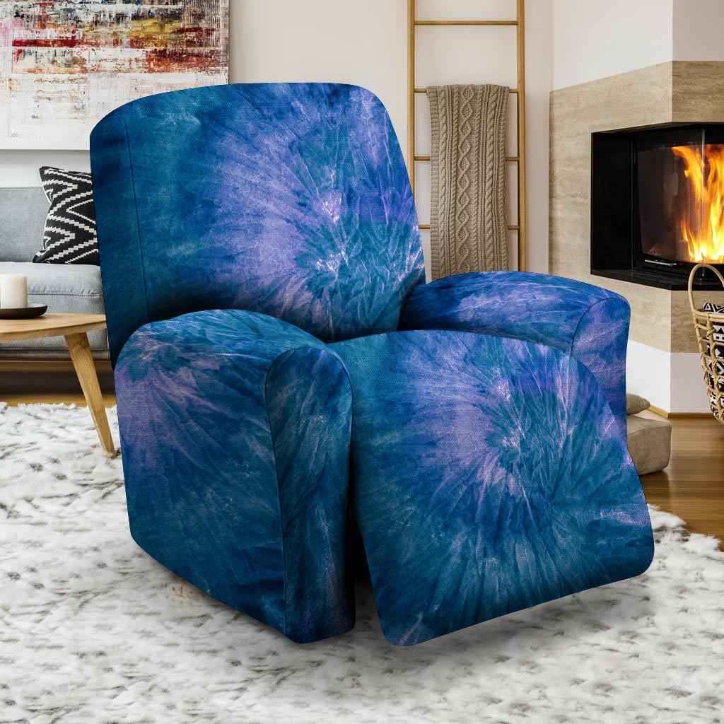 Tie Dye Blue Print Recliner Cover-grizzshop