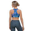 Tie Dye Blue Print Sports Bra-grizzshop