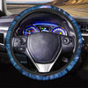 Tie Dye Blue Print Steering Wheel Cover-grizzshop