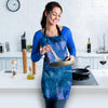 Tie Dye Blue Print Women's Apron-grizzshop