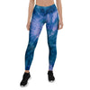 Tie Dye Blue Print Women's Leggings-grizzshop