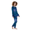 Tie Dye Blue Print Women's Pajamas-grizzshop