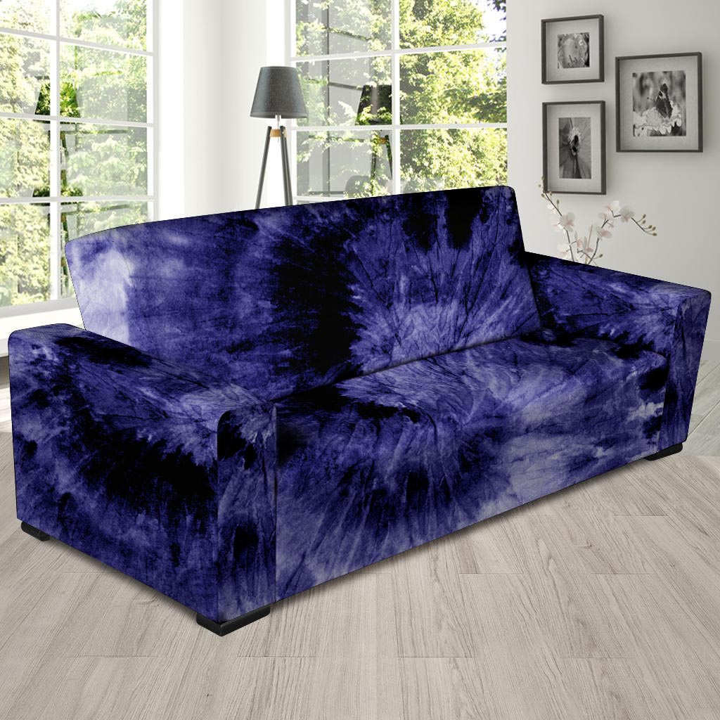 Tie Dye Blue Sofa Cover-grizzshop