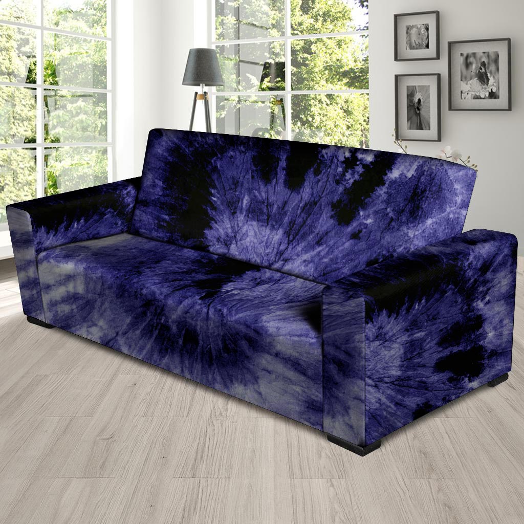 Tie Dye Blue Sofa Cover-grizzshop