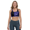 Tie Dye Blue Sports Bra-grizzshop