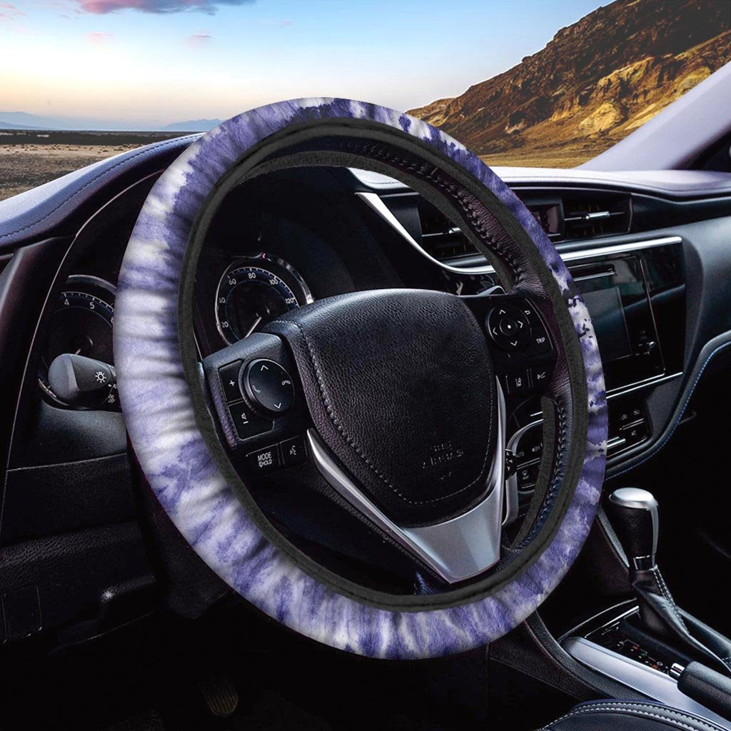 Tie Dye Blue Steering Wheel Cover-grizzshop