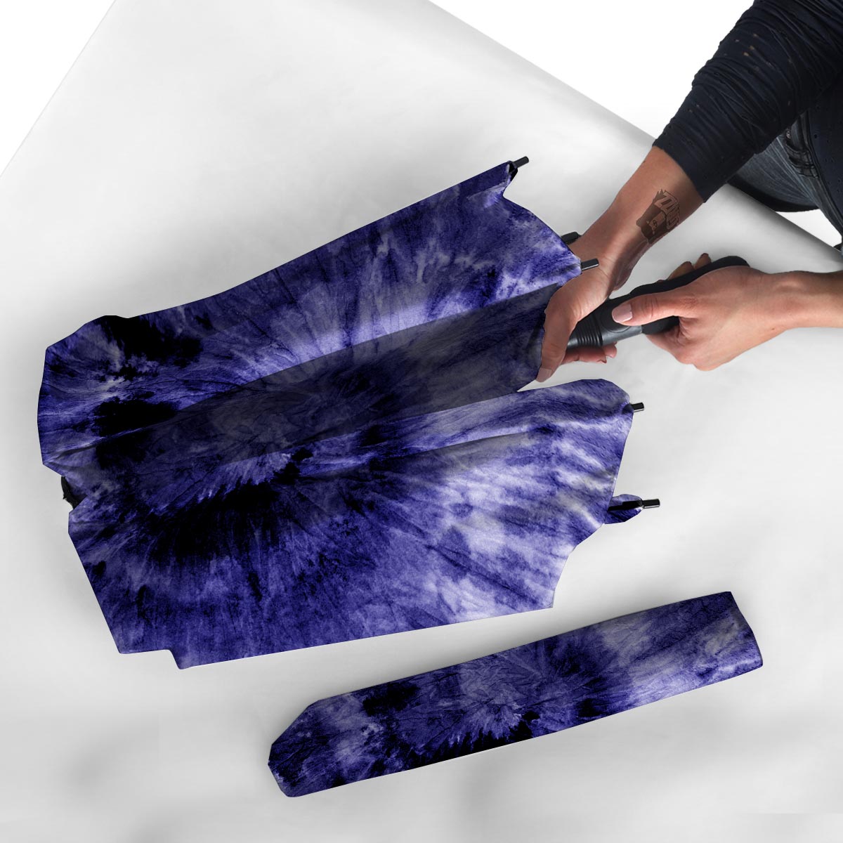 Tie Dye Blue Umbrella-grizzshop