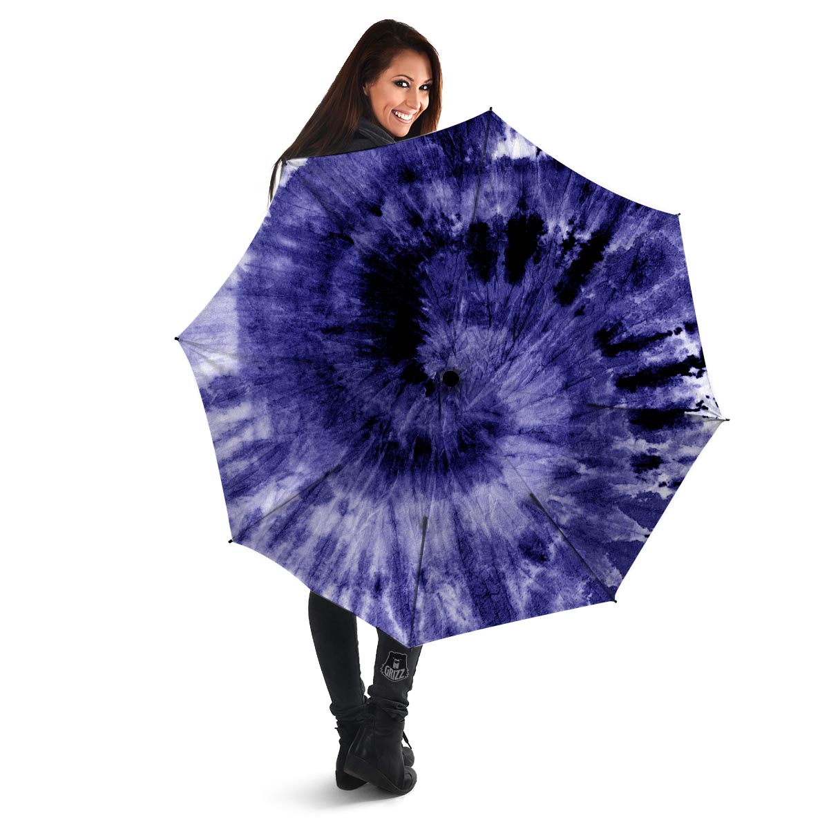 Tie Dye Blue Umbrella-grizzshop