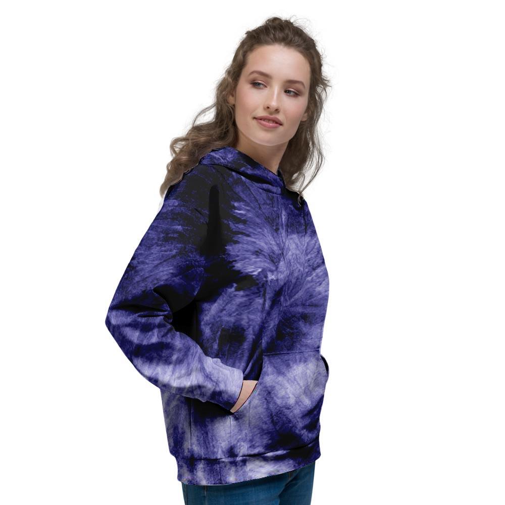 Tie Dye Blue Women's Hoodie-grizzshop