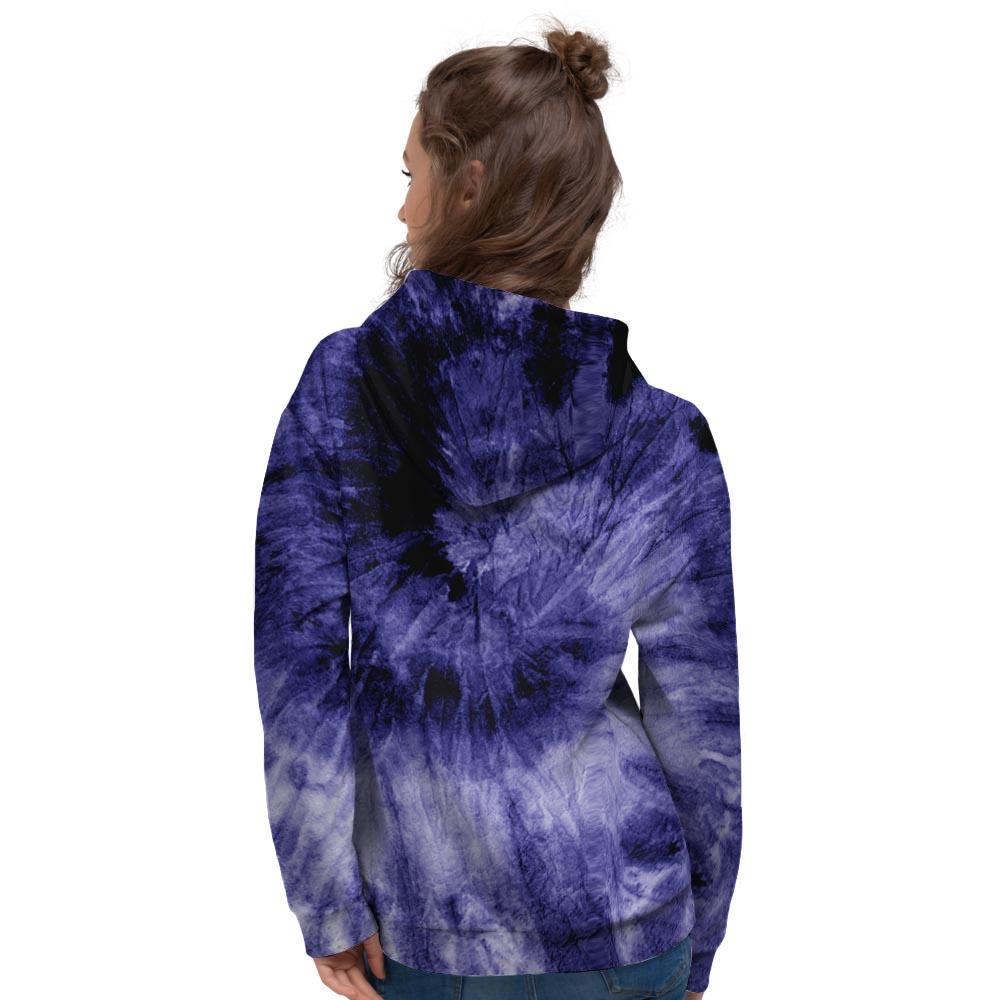 Tie Dye Blue Women's Hoodie-grizzshop