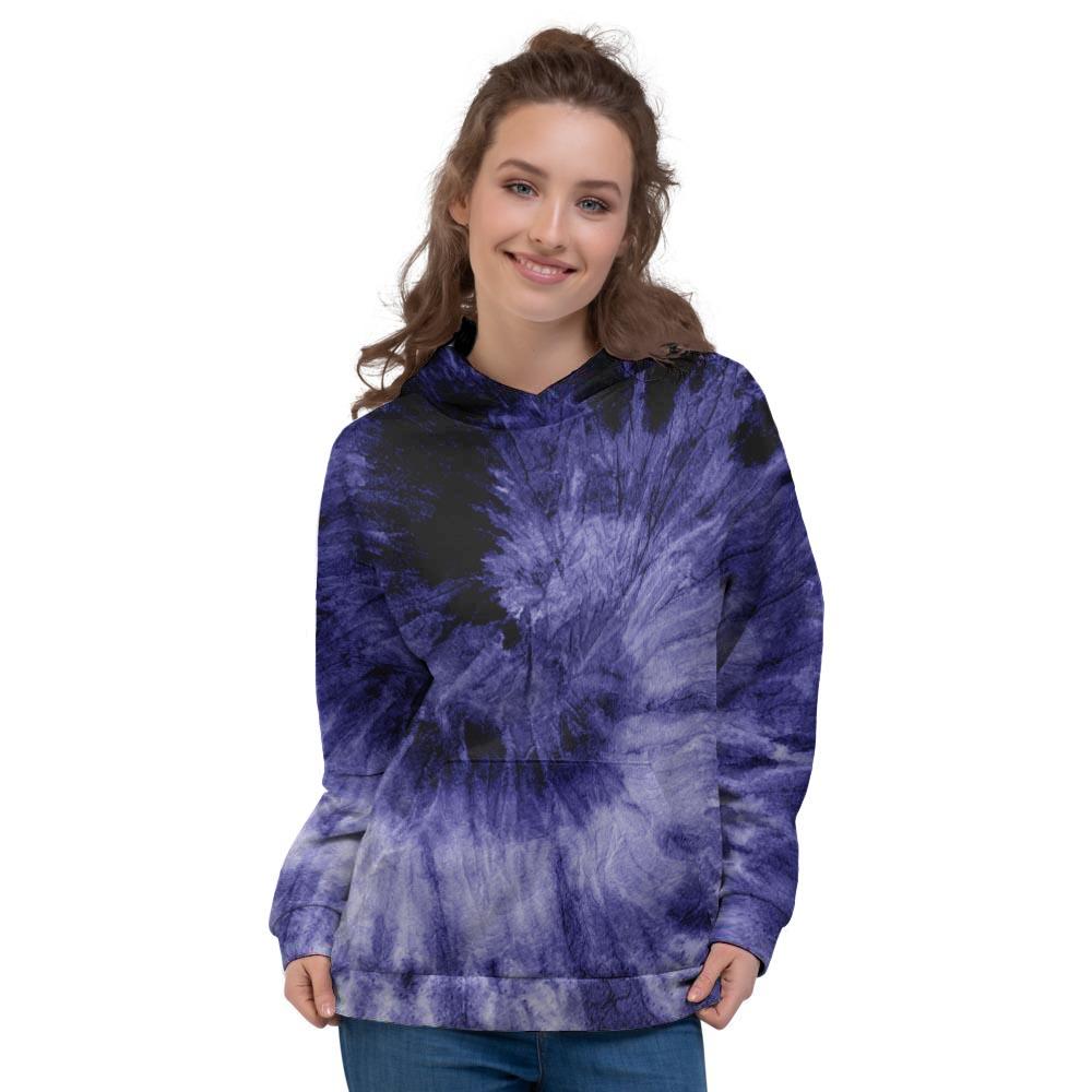 Tie Dye Blue Women's Hoodie-grizzshop