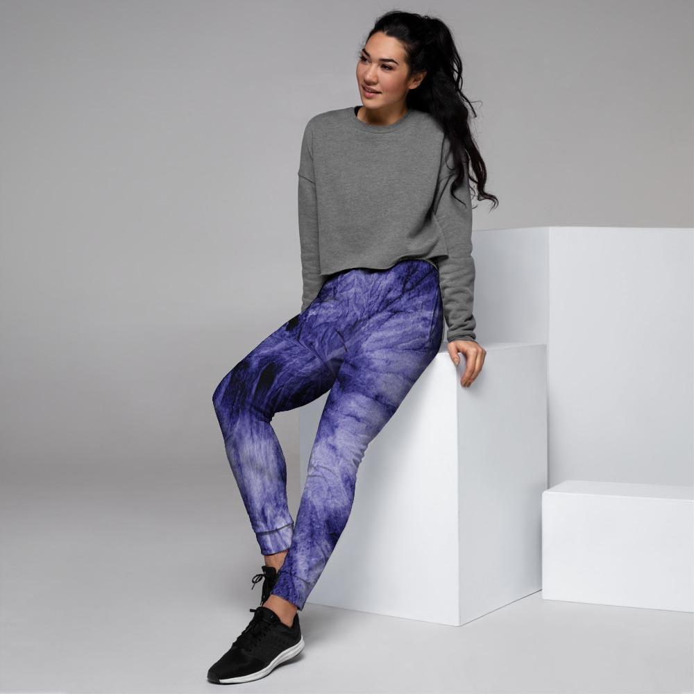 Tie Dye Blue Women's Joggers-grizzshop