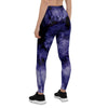 Tie Dye Blue Women's Leggings-grizzshop