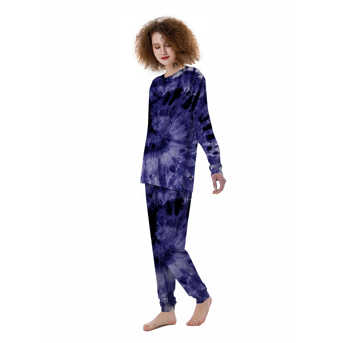 Tie Dye Blue Women's Pajamas-grizzshop