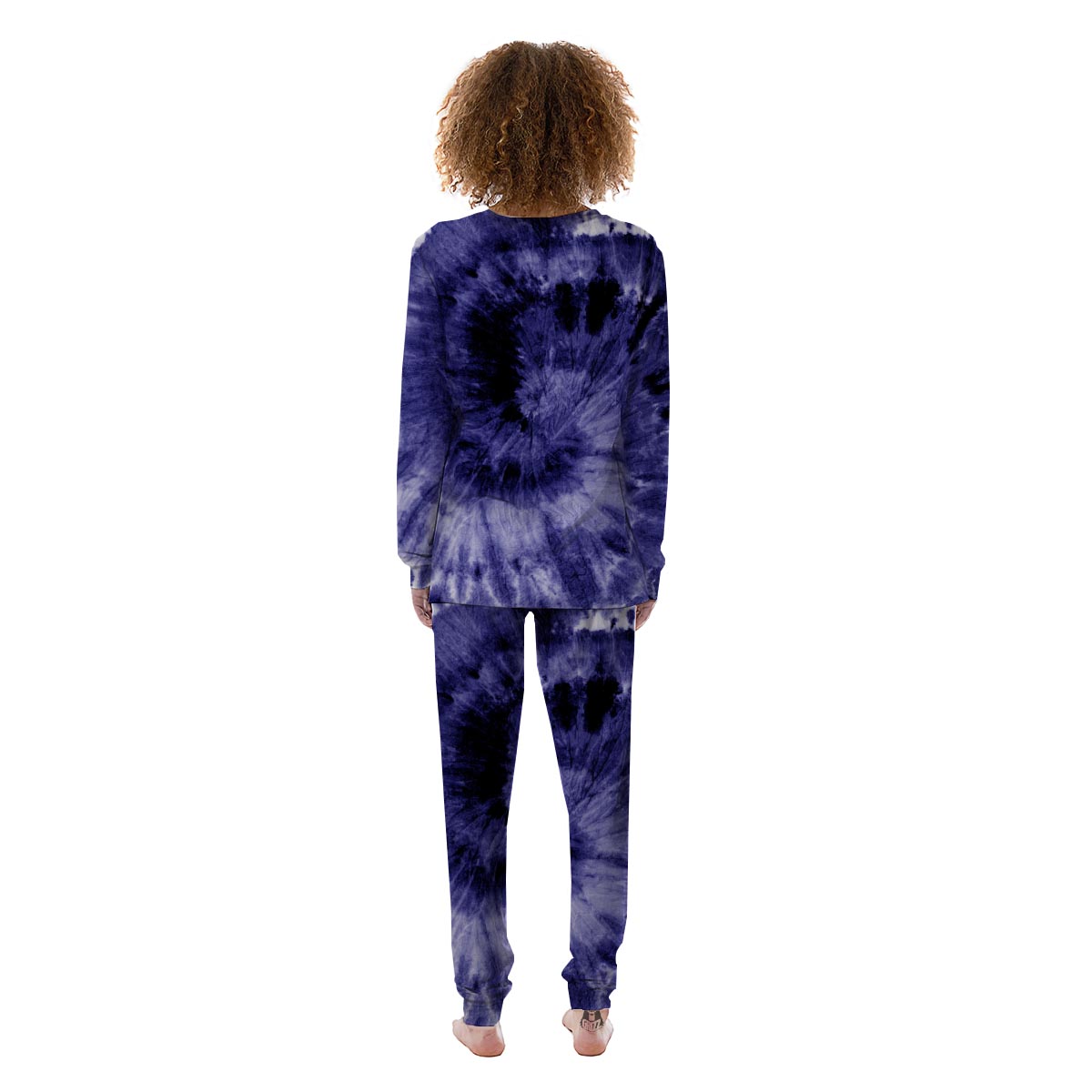 Tie Dye Blue Women's Pajamas-grizzshop