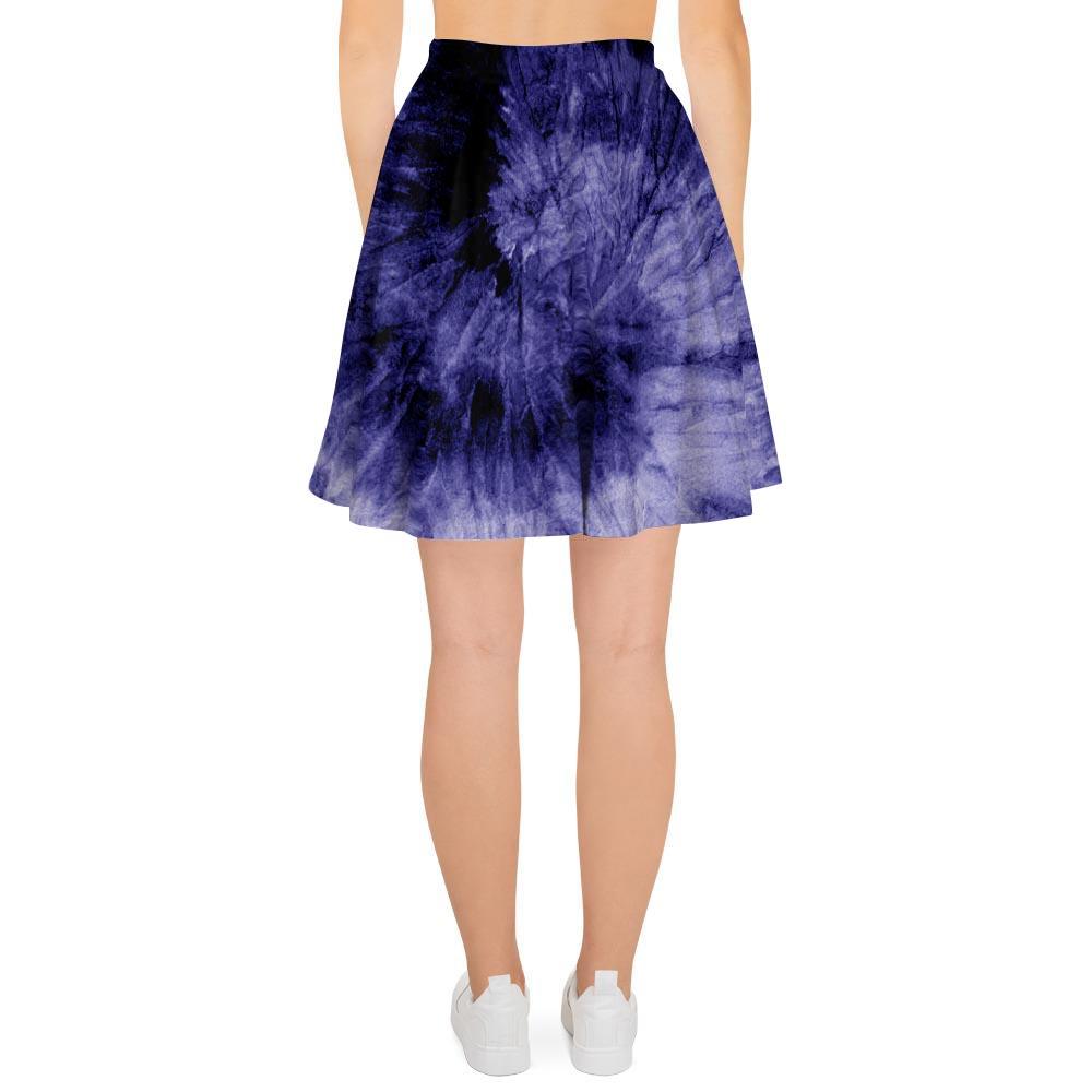 Tie Dye Blue Women's Skirt-grizzshop