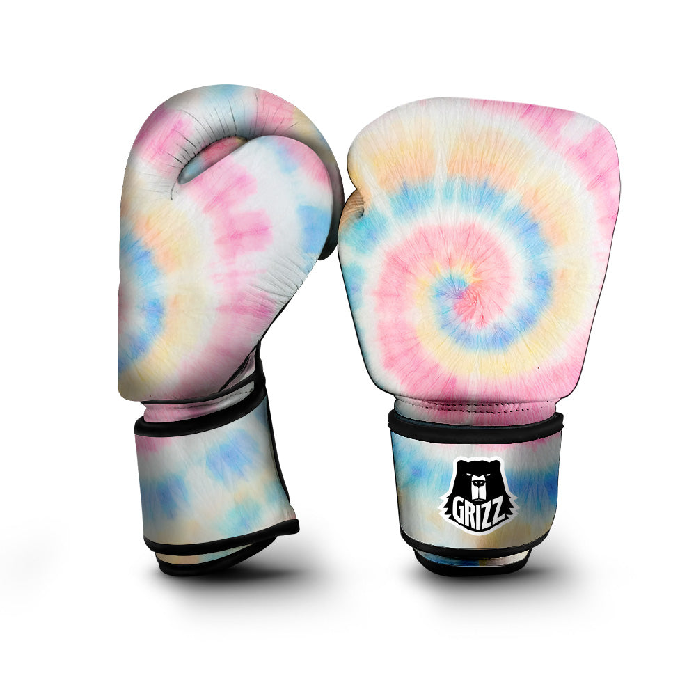 Tie Dye Bright Swirl Print Boxing Gloves-grizzshop