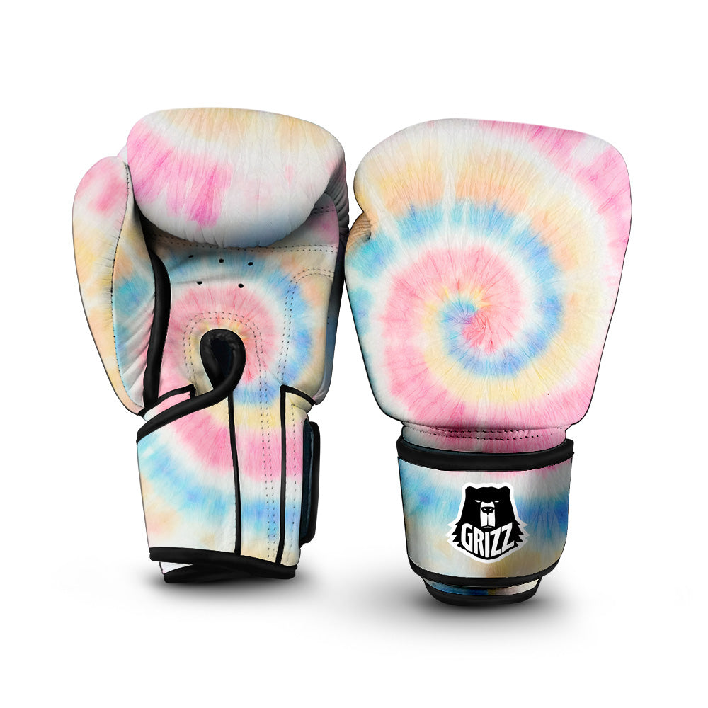 Tie Dye Bright Swirl Print Boxing Gloves-grizzshop