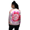 Tie Dye Circle Print Women's Bomber Jacket-grizzshop