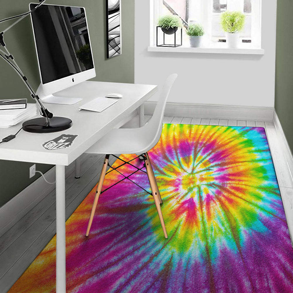 Tie Dye Colorful Hippie Print Floor Mat-grizzshop