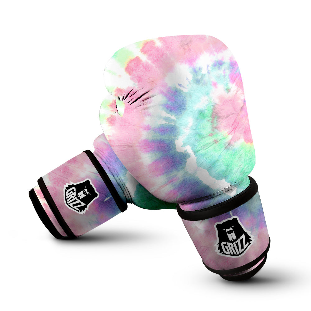 Tie Dye Colorful Spiral Print Boxing Gloves-grizzshop