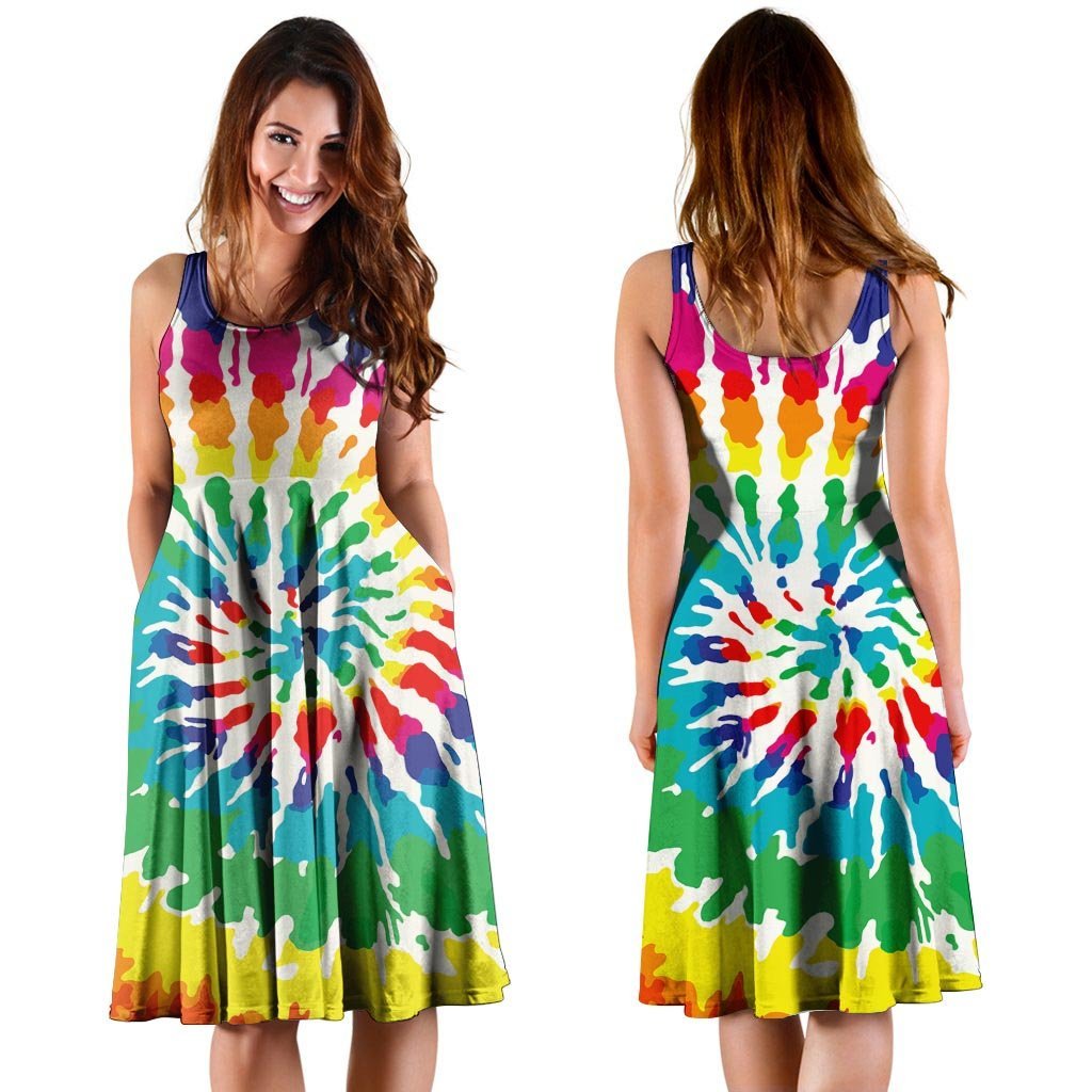 Tie Dye Dress-grizzshop