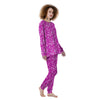 Tie Dye Hot Pink Print Pattern Women's Pajamas-grizzshop