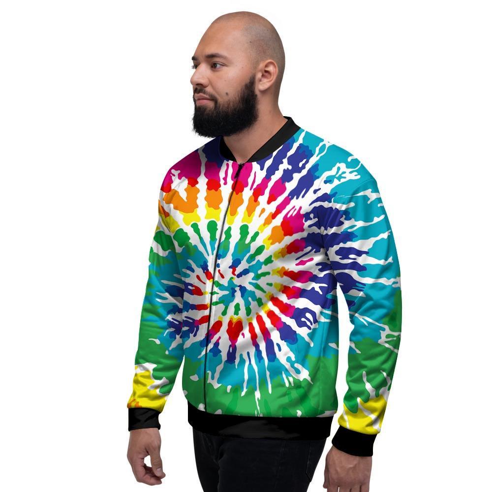 Tie Dye Men's Bomber Jacket-grizzshop