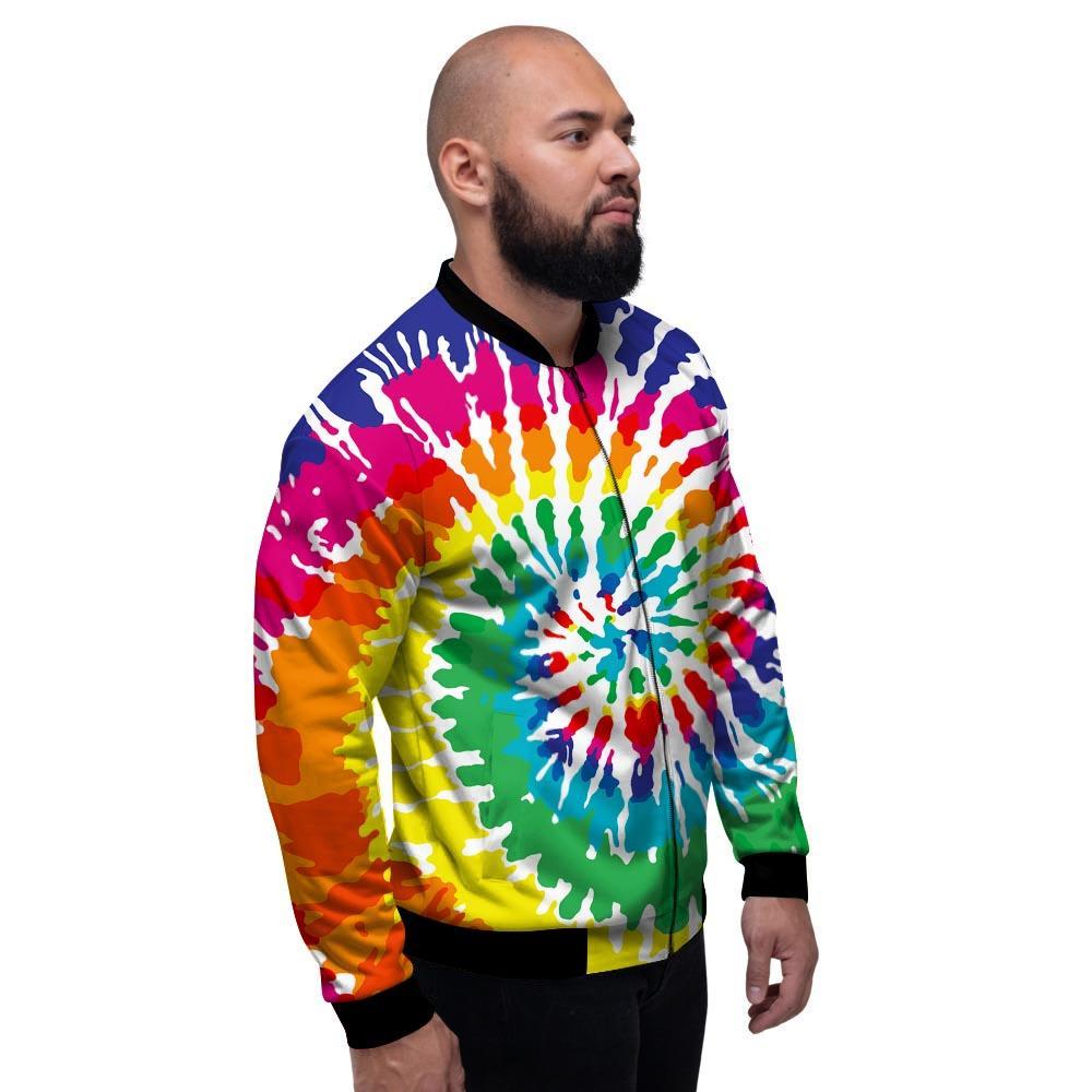 Tie Dye Men's Bomber Jacket-grizzshop