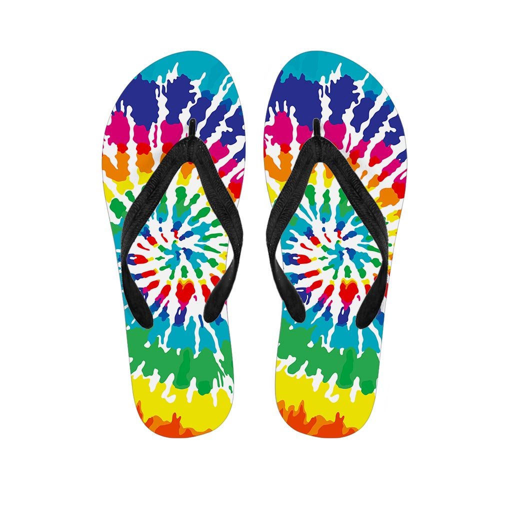 Tie Dye Men's Flip Flops-grizzshop