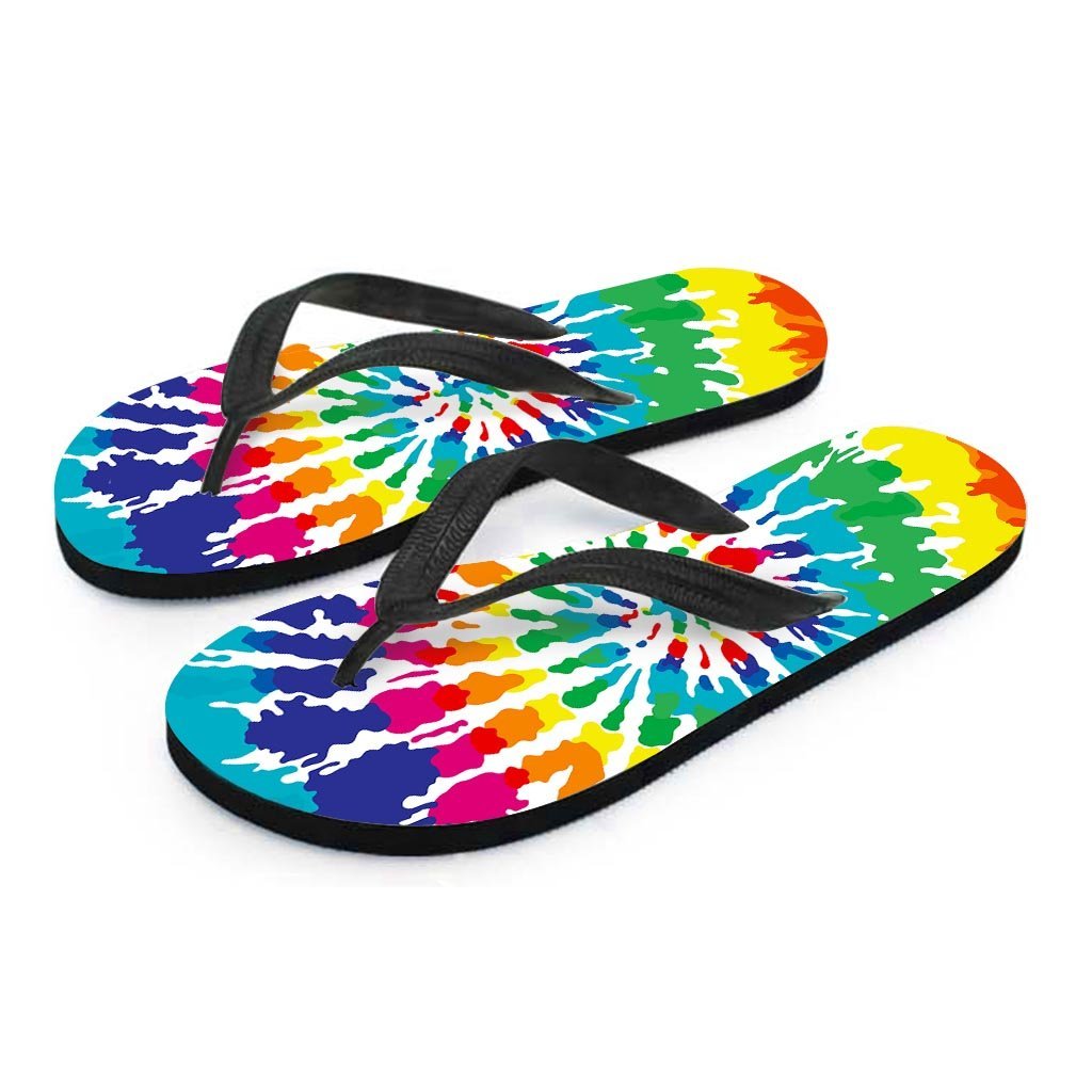 Tie Dye Men's Flip Flops-grizzshop