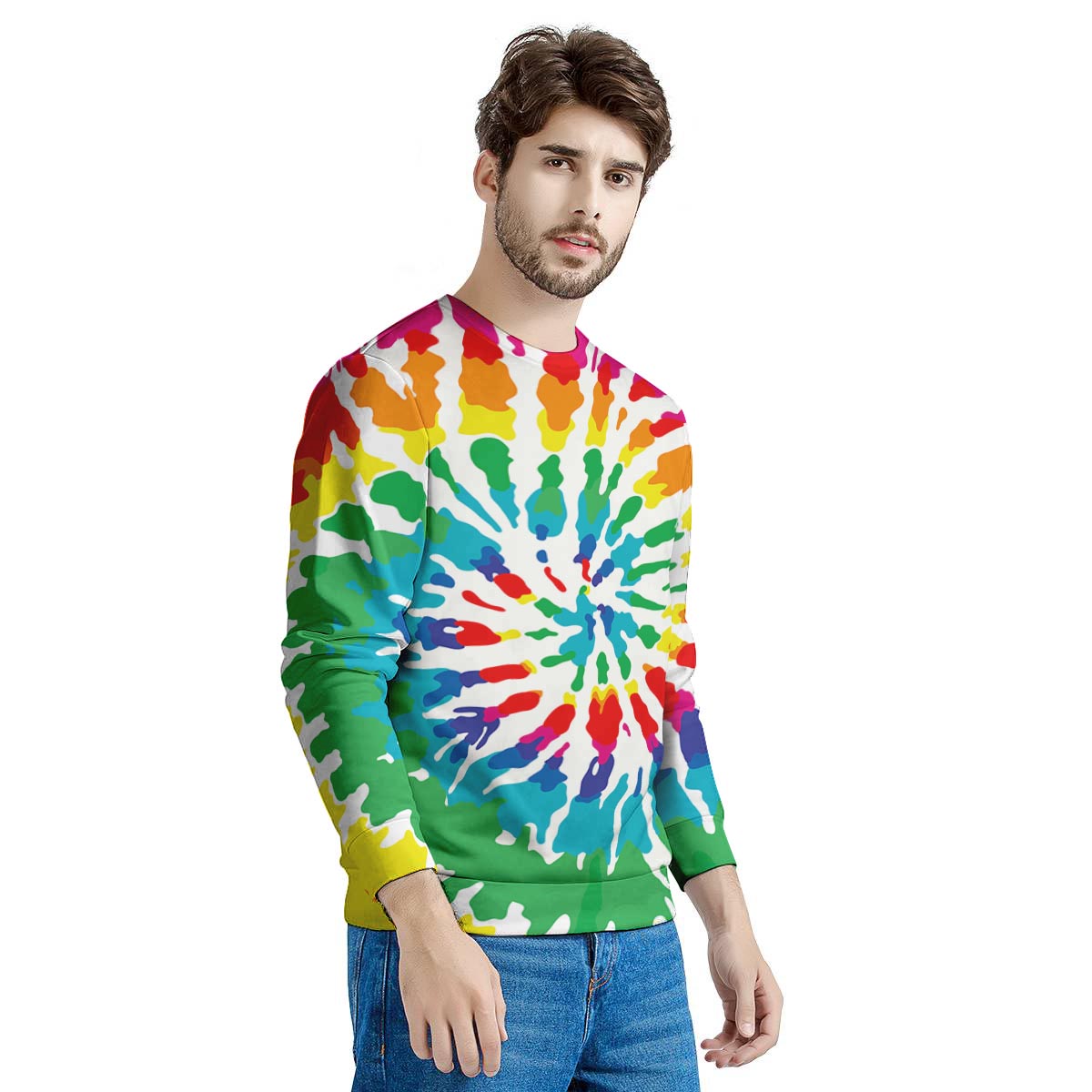 Tie Dye Men's Sweatshirt-grizzshop