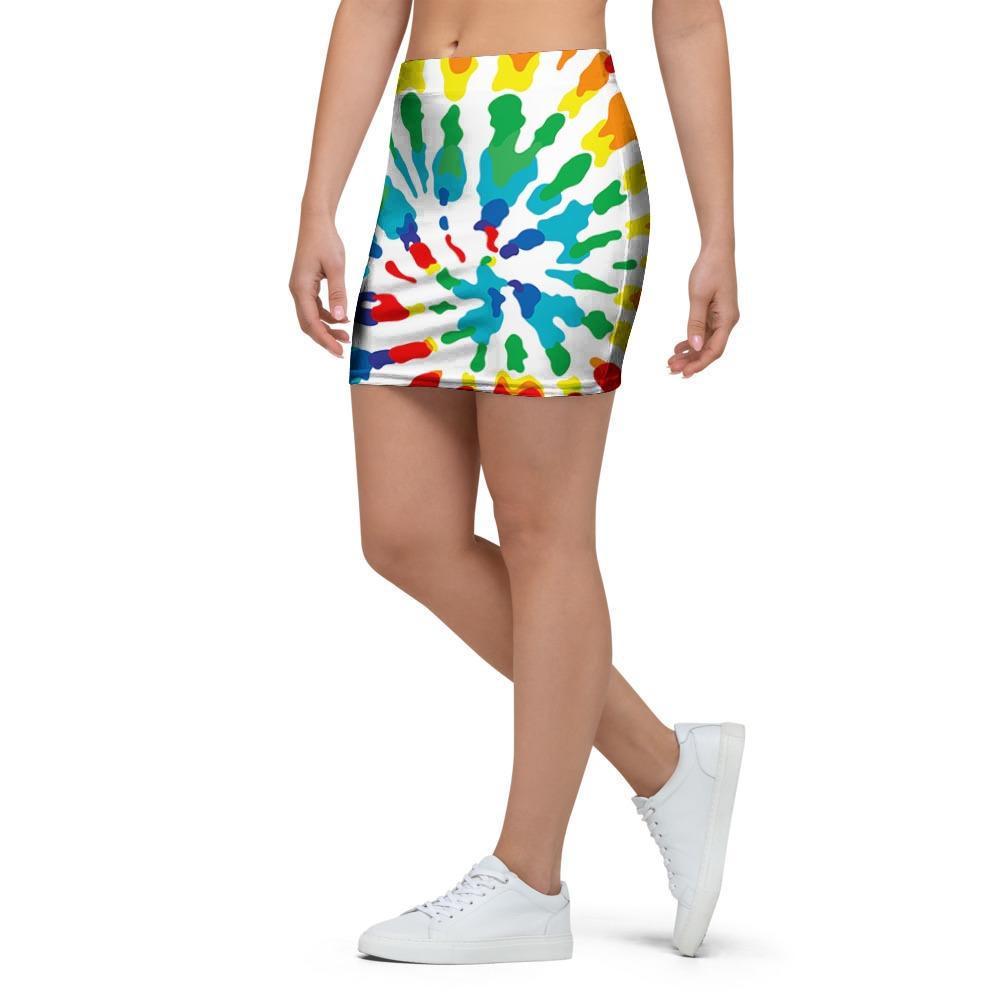 Tie Dye Mini Skirt-grizzshop