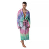 Tie Dye Pastel Print Men's Robe-grizzshop