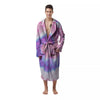 Tie Dye Pastel Spiral Print Men's Robe-grizzshop