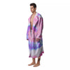 Tie Dye Pastel Spiral Print Men's Robe-grizzshop