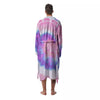 Tie Dye Pastel Spiral Print Men's Robe-grizzshop