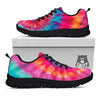 Tie Dye Pattern Print Black Sneaker-grizzshop