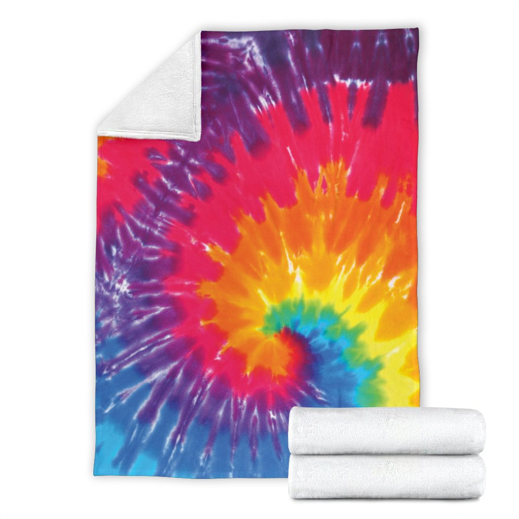Tie Dye Pattern Print Blanket-grizzshop
