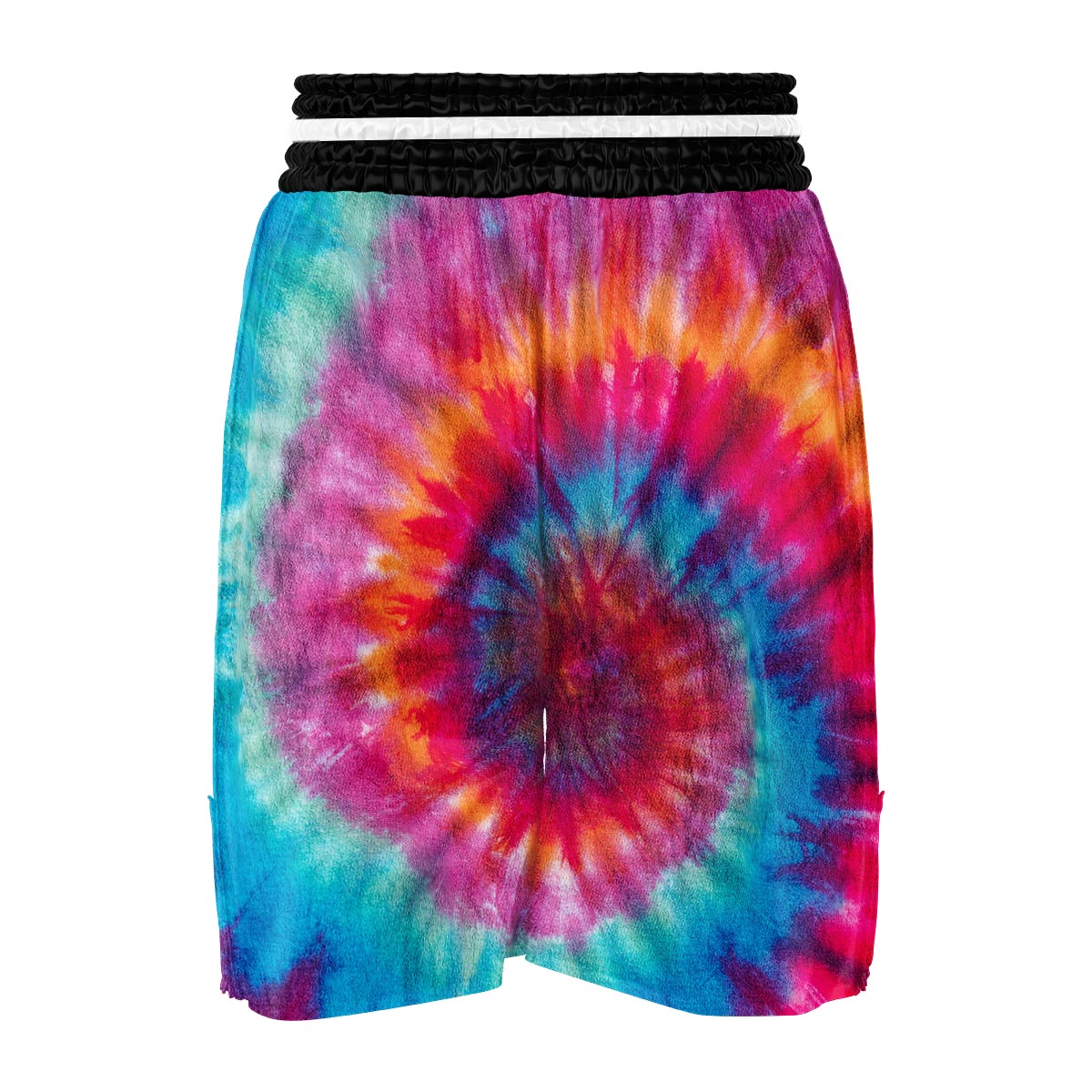 Tie Dye Pattern Print Boxing Shorts-grizzshop