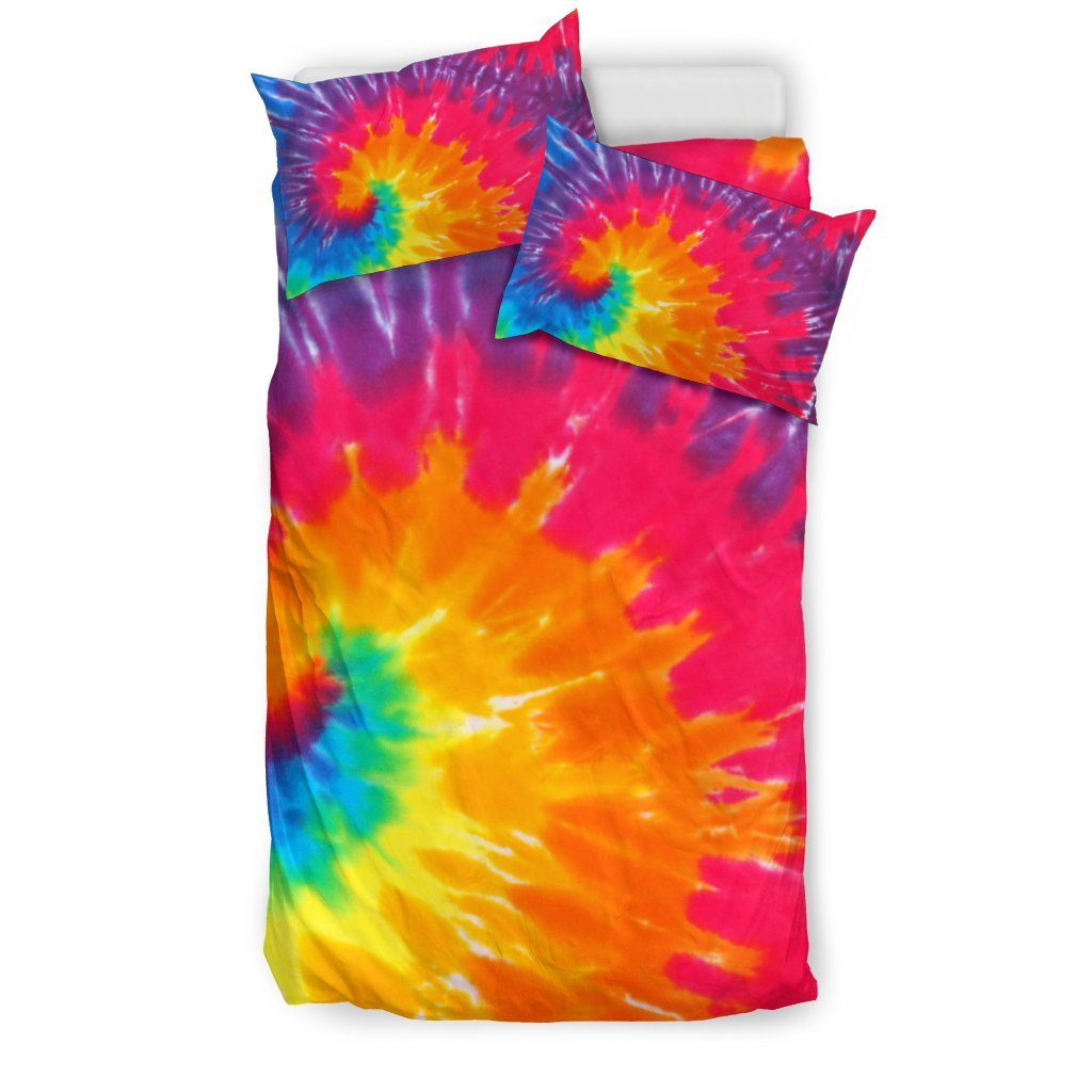 Tie Dye Pattern Print Duvet Cover Bedding Set-grizzshop